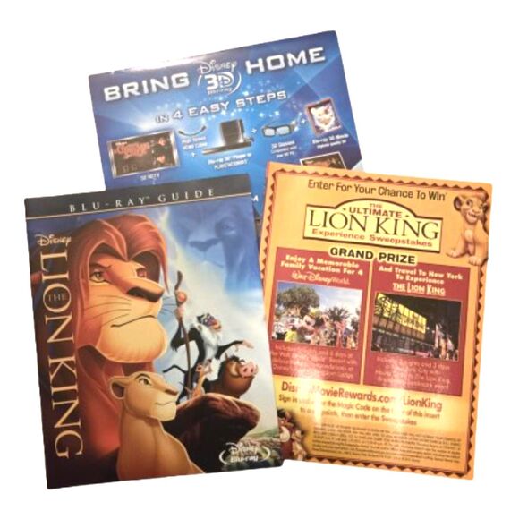 The Lion King Diamond Edition Blu-ray DVD Combo 2011 Disney's Movie - Picture 4 of 4